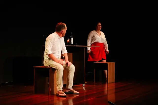 Cena do espetáculo Do Ré Mi Fu — registro 40